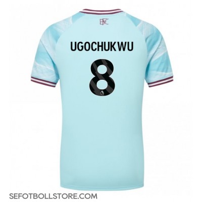 Burnley Lesley Ugochukwu #8 Replika Bortatröja 2025-26 Kortärmad Burnley Lesley Ugochukwu #8 Replika Bortatröja 2025-26 Kortärmad